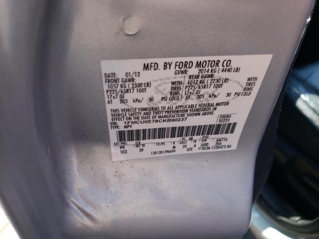 2012 FORD ESCAPE LIM 1FMCU0E78CKB90237