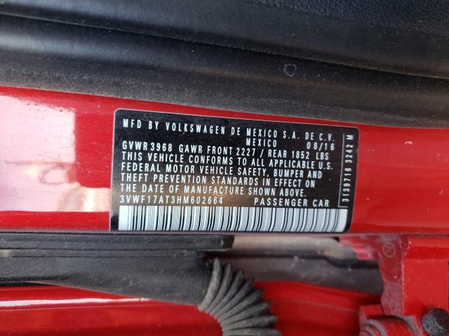 2017 VOLKSWAGEN BEETLE 1.8 3VWF17AT3HM602664