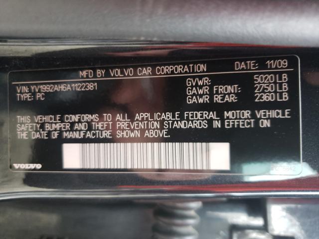 2010 VOLVO S80 T6 YV1992AH6A1122381