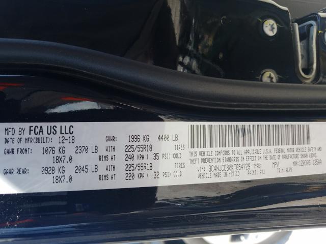 2019 JEEP COMPASS LI 3C4NJCCB0KT654729