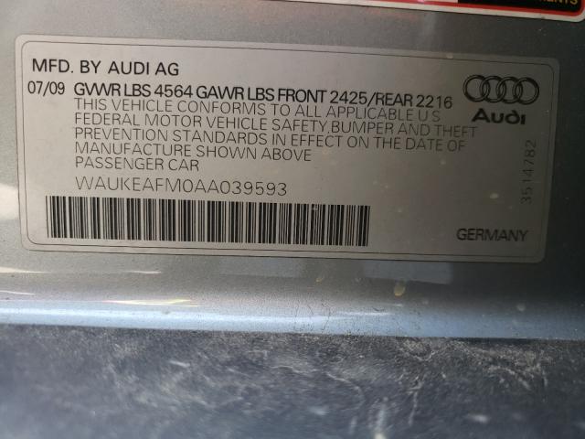 2010 AUDI A3 PREMIUM WAUKEAFM0AA039593