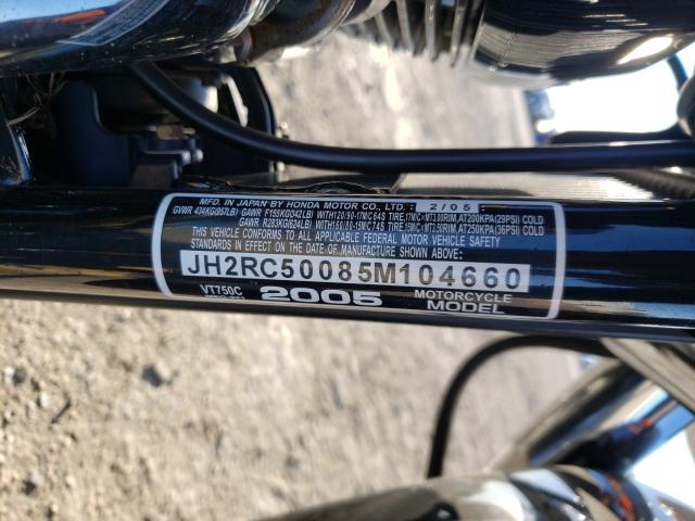 2005 HONDA VT750 C JH2RC50085M104660
