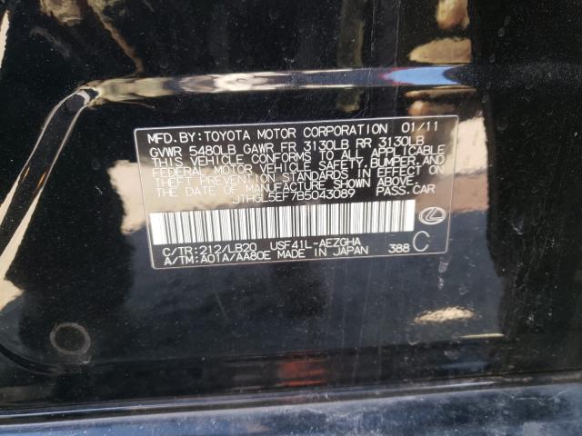 2011 LEXUS LS 460L JTHGL5EF7B5043089