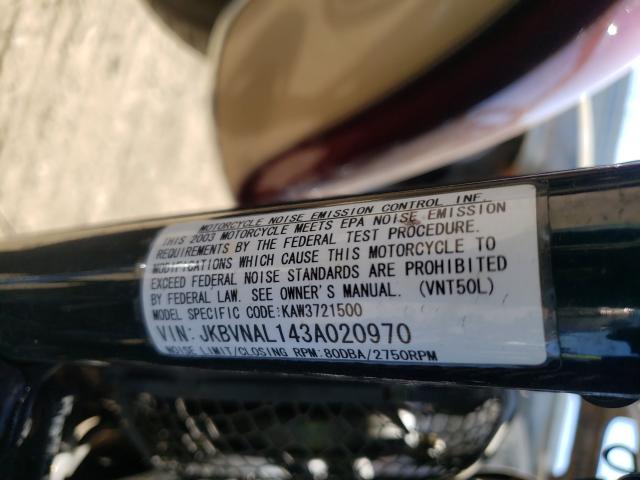 2003 KAWASAKI VN1500 L JKBVNAL143A020970