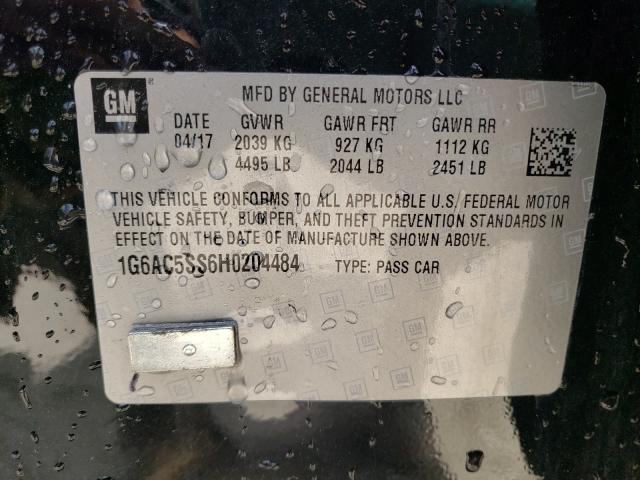 2017 CADILLAC ATS PREMIU 1G6AC5SS6H0204484