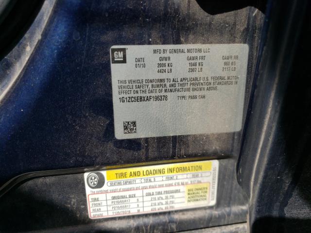 2010 CHEVROLET MALIBU 1LT 1G1ZC5EBXAF196378