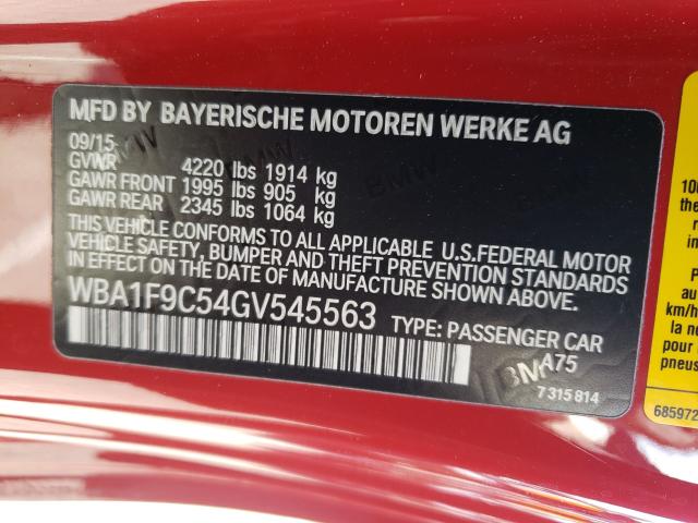 2016 BMW 228 I SULE WBA1F9C54GV545563