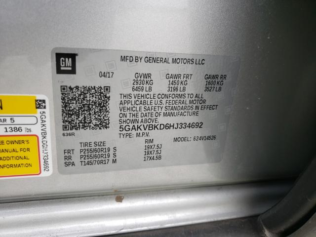 5GAKVBKD6HJ334692 Buick Enclave