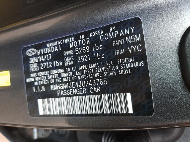 2018 GENESIS G80 BASE KMHGN4JE4JU243768