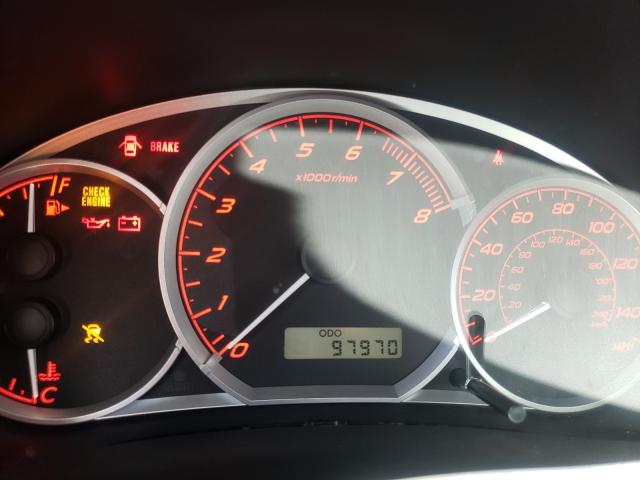 2010 SUBARU IMPREZA WR JF1GE7G65AG513827
