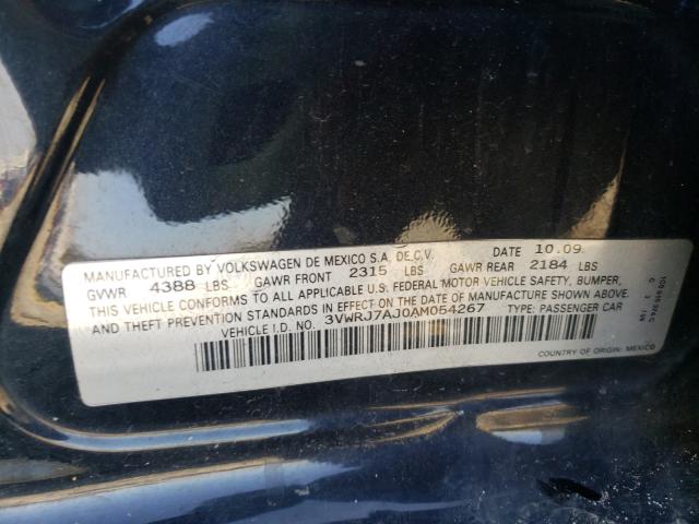 2010 VOLKSWAGEN JETTA WOLF 3VWRJ7AJ0AM054267