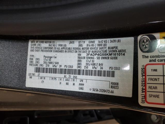 2019 FORD FIESTA ST 3FADP4GX6KM161014
