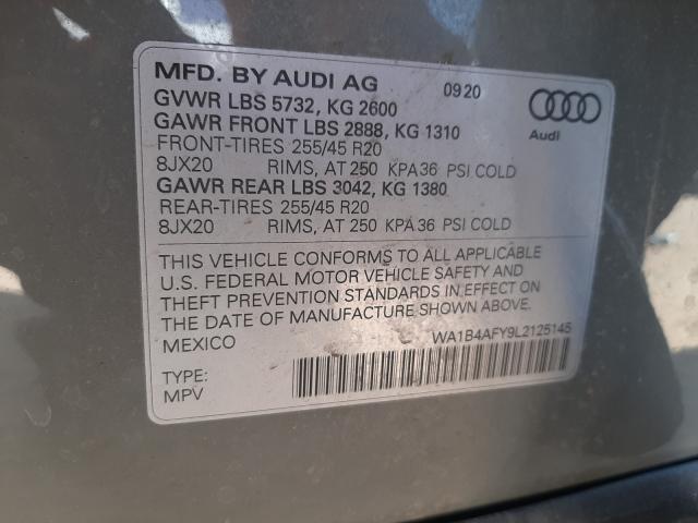 2020 AUDI SQ5 PREMIU WA1B4AFY9L2125145