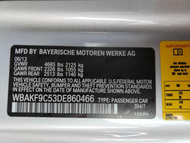 2013 BMW 335 XI WBAKF9C53DE860466