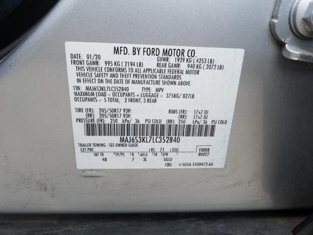 2020 FORD ECOSPORT T MAJ6S3KL7LC352840