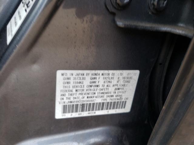 2013 HONDA FIT JHMGE8H32DC000887