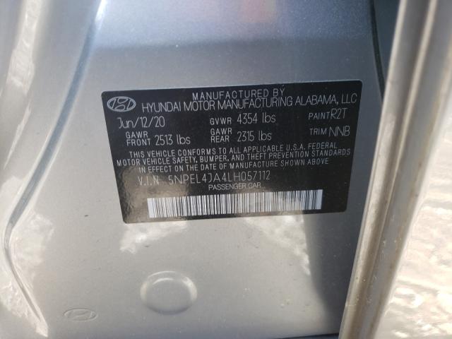 2020 HYUNDAI SONATA SEL 5NPEL4JA4LH057112