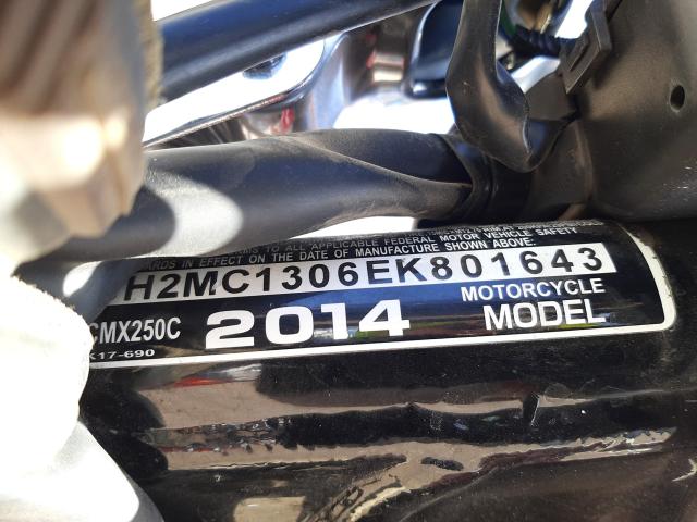 2014 HONDA CMX250 C JH2MC1306EK801643
