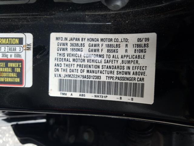 2010 HONDA INSIGHT EX JHMZE2H79AS012383