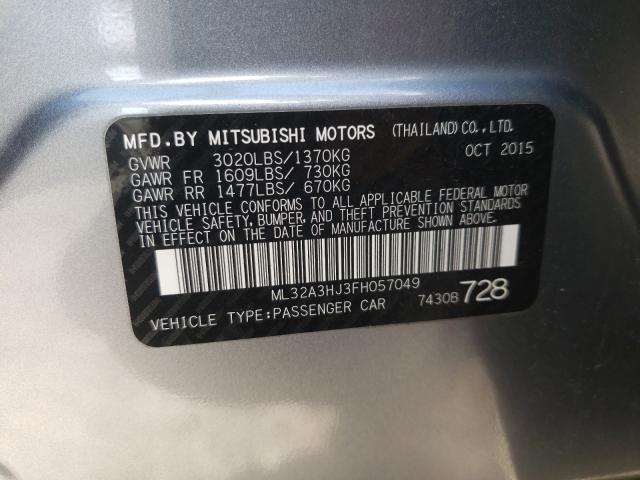 2015 MITSUBISHI MIRAGE DE ML32A3HJ3FH057049