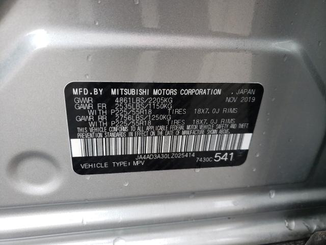 2020 MITSUBISHI OUTLANDER JA4AD3A30LZ025414