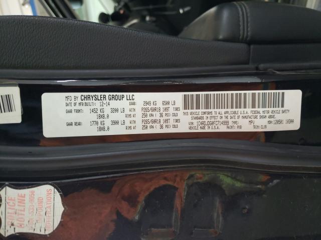 2015 DODGE DURANGO LI 1C4RDJDG0FC714999