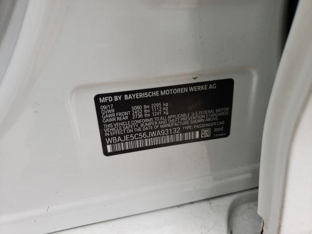 2018 BMW 540 I WBAJE5C56JWA93132