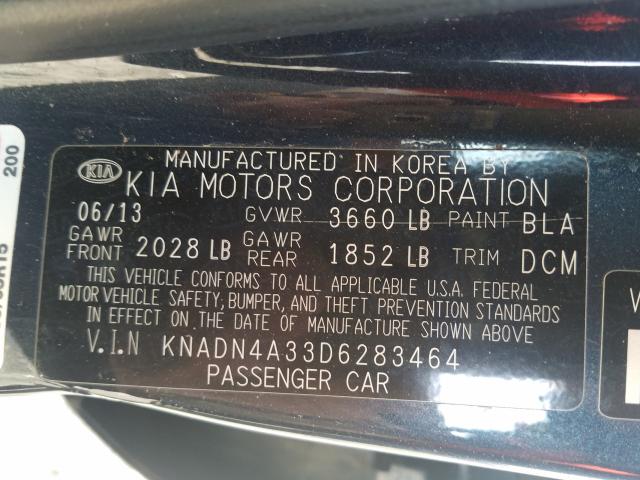 2013 KIA RIO EX KNADN4A33D6283464