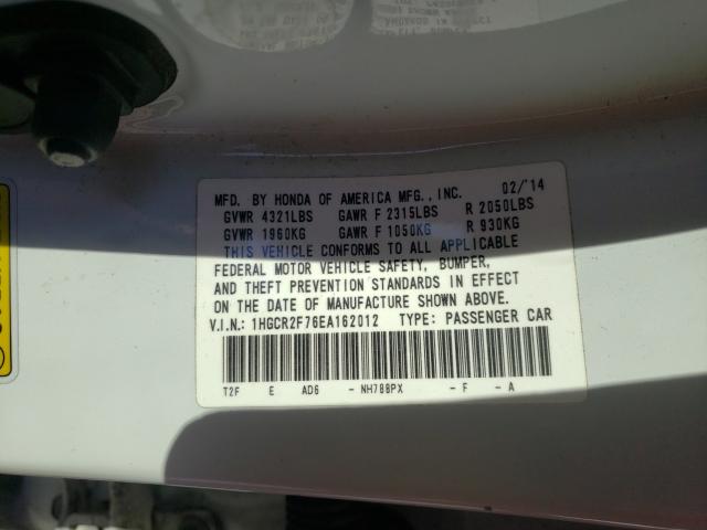 2014 HONDA ACCORD EX 1HGCR2F76EA162012