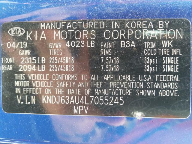 2020 KIA SOUL GT LI KNDJ63AU4L7055245