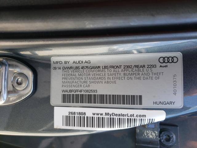 2015 AUDI A3 PREMIUM WAUBFGFF4F1062593