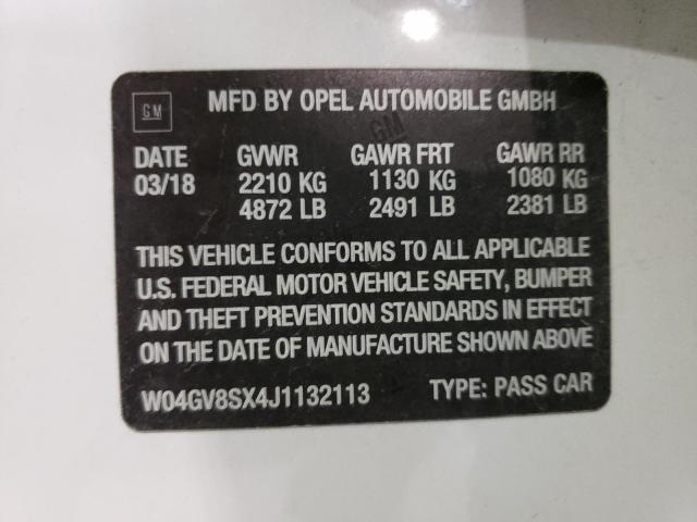 2018 BUICK REGAL TOUR W04GV8SX4J1132113