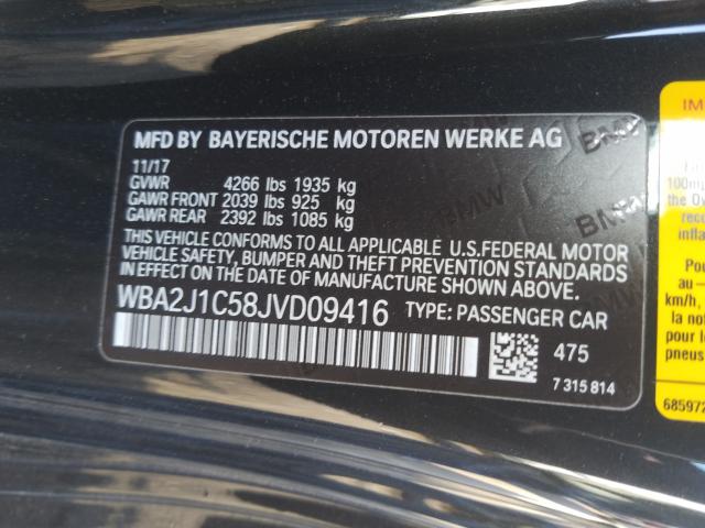 2018 BMW 230I WBA2J1C58JVD09416