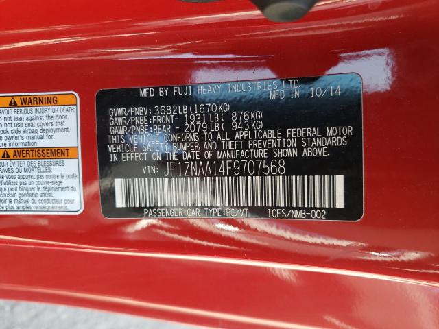 2015 TOYOTA SCION FR-S JF1ZNAA14F9707568