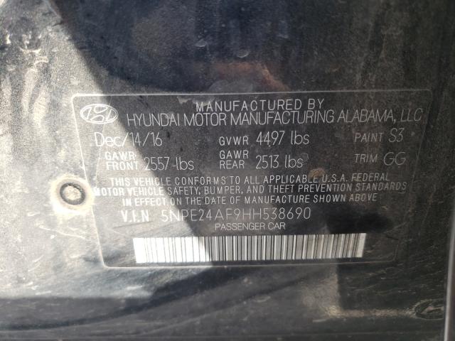 2017 HYUNDAI SONATA SE 5NPE24AF9HH538690