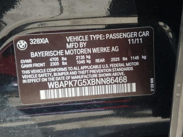 2011 BMW 328 XI WBAPK7G5XBNN86468