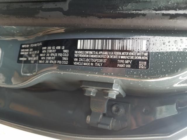 2016 JEEP RENEGADE T ZACCJBCT5GPD38137