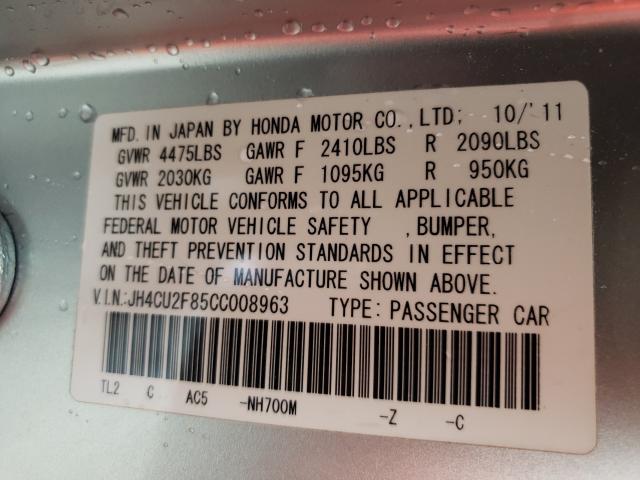 2012 ACURA TSX SE JH4CU2F85CC008963