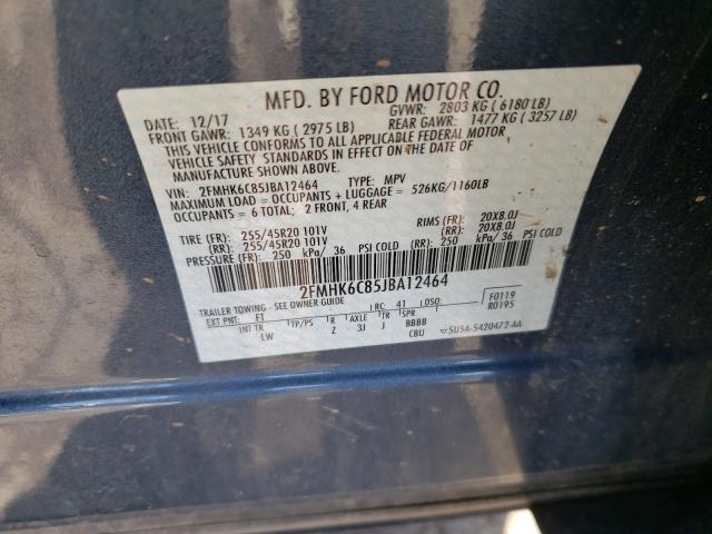 2018 FORD FLEX SEL 2FMHK6C85JBA12464