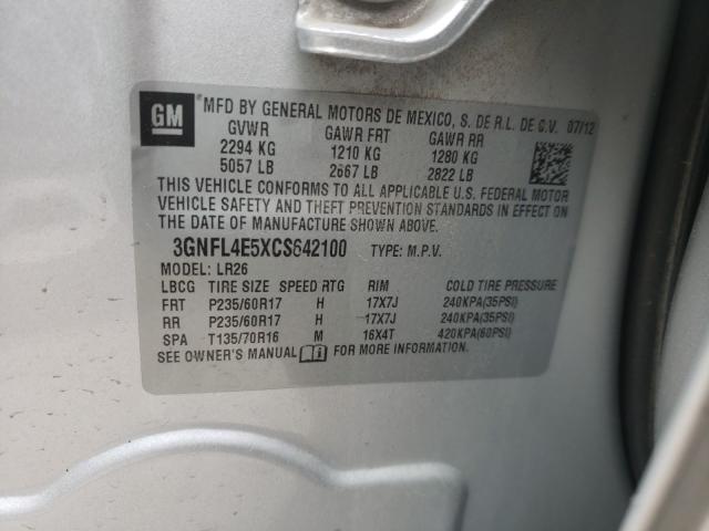 2012 CHEVROLET CAPTIVA SP 3GNFL4E5XCS642100