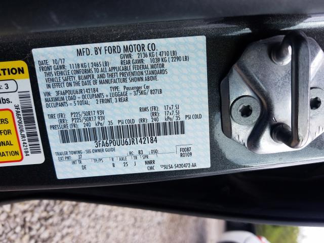 2018 FORD FUSION S H 3FA6P0UU6JR142184