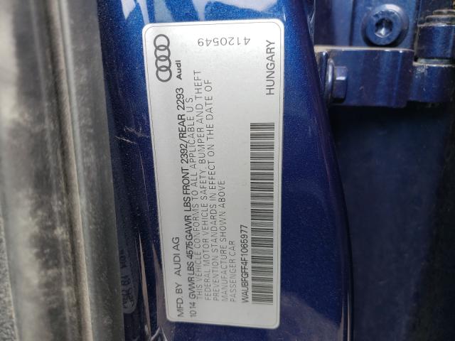 2015 AUDI A3 PREMIUM WAUBFGFF4F1065977