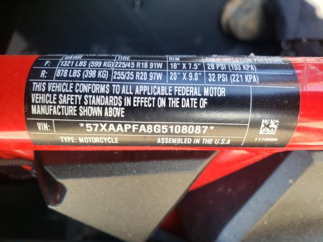 2016 POLARIS SLINGSHOT 57XAAPFA8G5108087