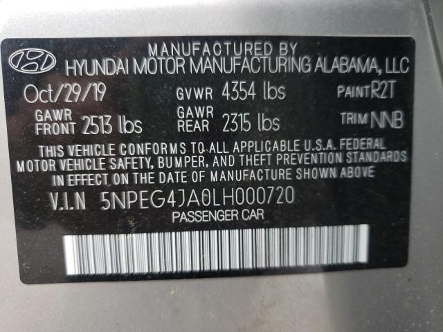 2020 HYUNDAI SONATA SE 5NPEG4JA0LH000720