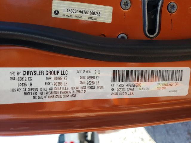 2011 DODGE CALIBER EX 1B3CB1HA7BD269782