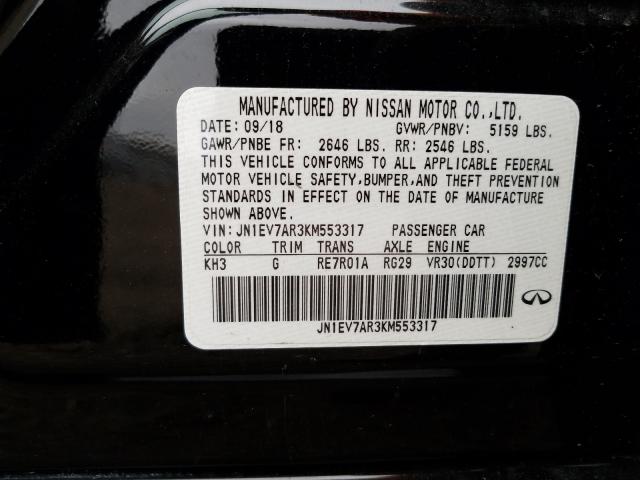 2019 INFINITI Q50 LUXE JN1EV7AR3KM553317