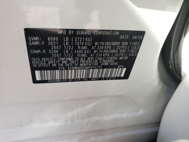 2021 SUBARU ASCENT TOU 4S4WMARDXM3404238