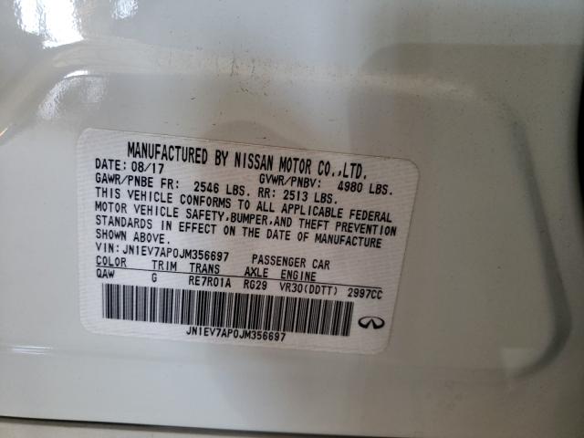 2018 INFINITI Q50 LUXE JN1EV7AP0JM356697