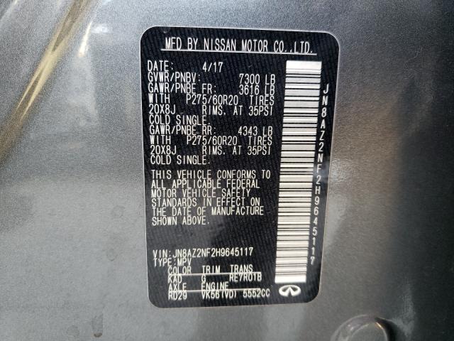2017 INFINITI QX80 BASE JN8AZ2NF2H9645117