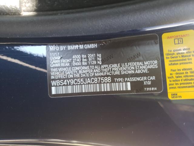2018 BMW M4 WBS4Y9C55JAC87588